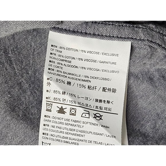 Arc'teryx Astute Long Sleeve Button Up Shirt Chambray Gray Men's Medium READ - Picture 8 of 11